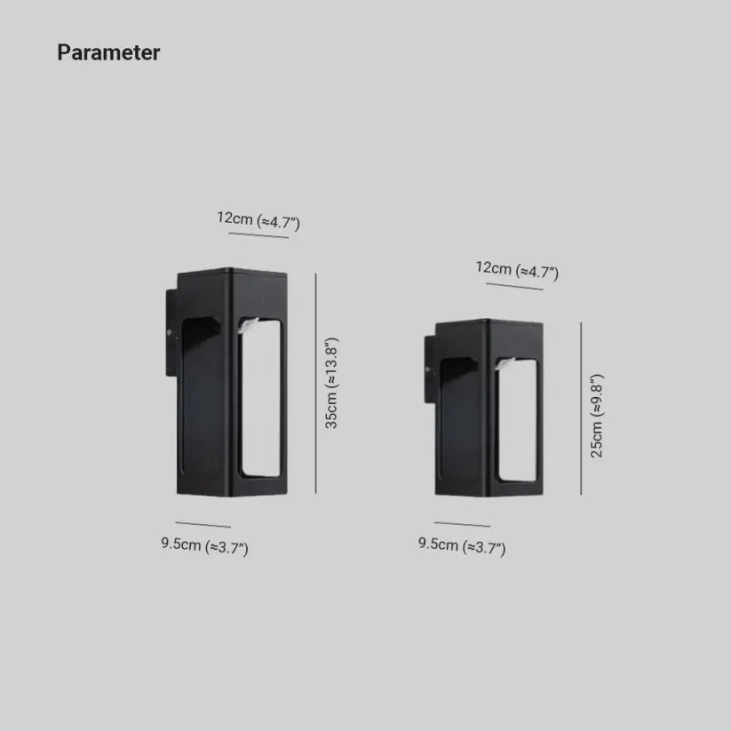 Slim Weatherproof Exterior Wall Lamp