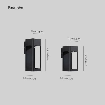 Slim Weatherproof Exterior Wall Lamp