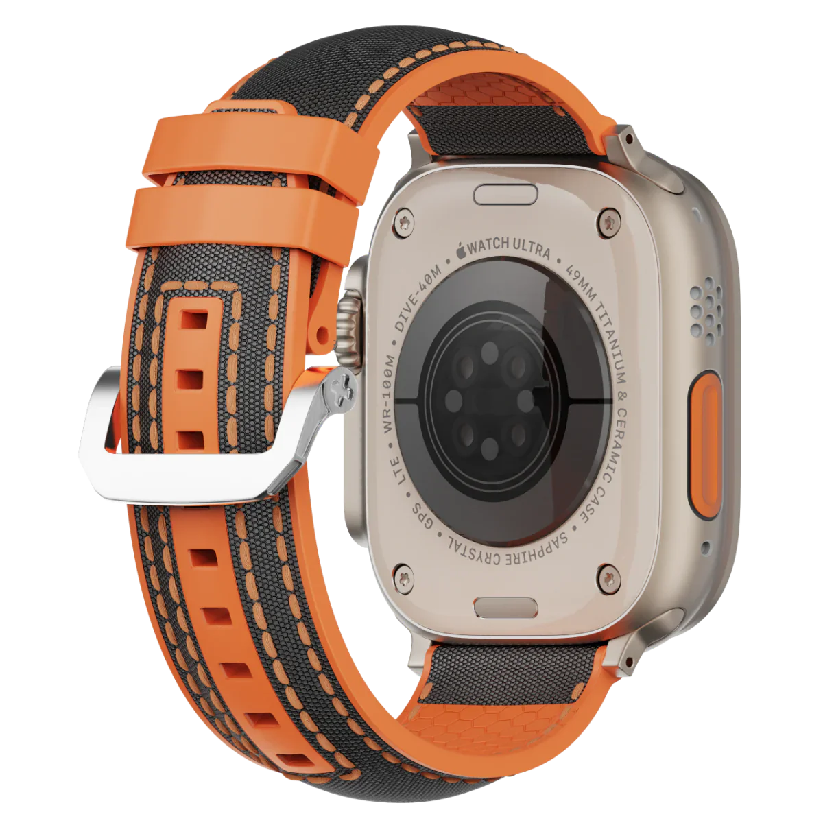 Soft Rubber Apple Watch Strap With Secure Buckle