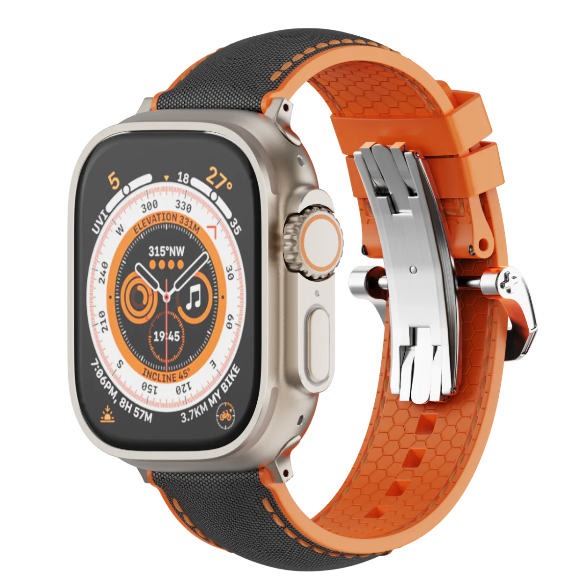 Soft Rubber Apple Watch Strap With Secure Buckle - Lusomart