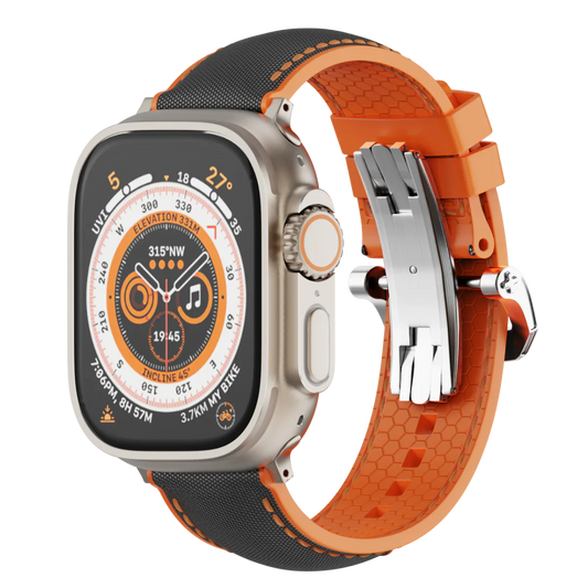 Soft Rubber Apple Watch Strap With Secure Buckle - Lusomart
