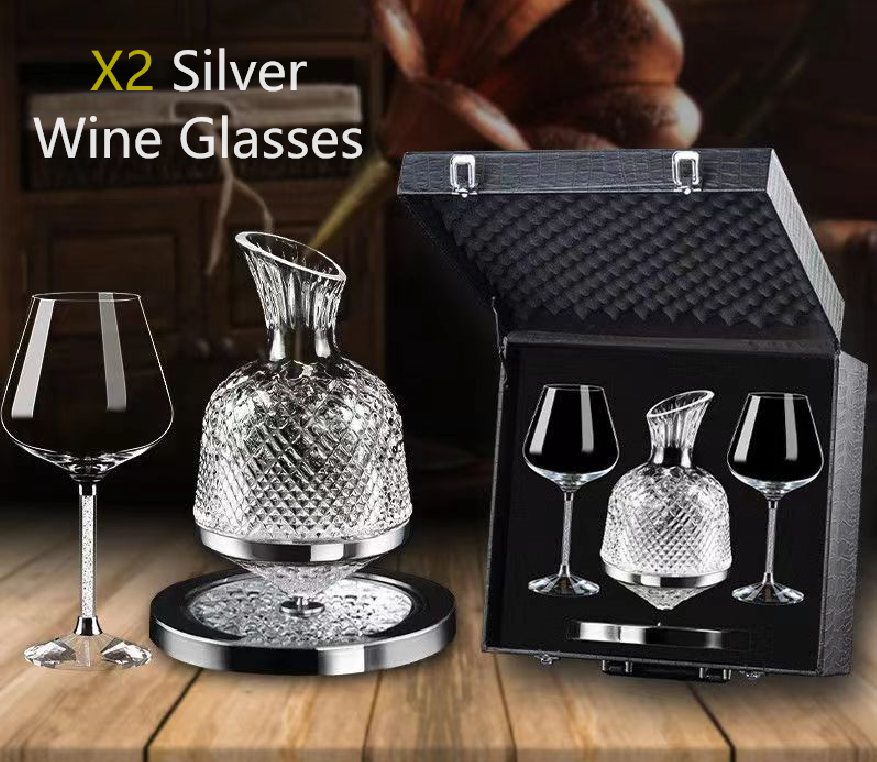 Luxury Rotating Wine and Liquor Decanter