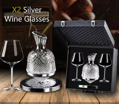 Luxury Rotating Wine and Liquor Decanter