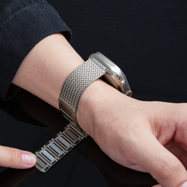 Stylish Magnetic Leather Strap For Apple Watch