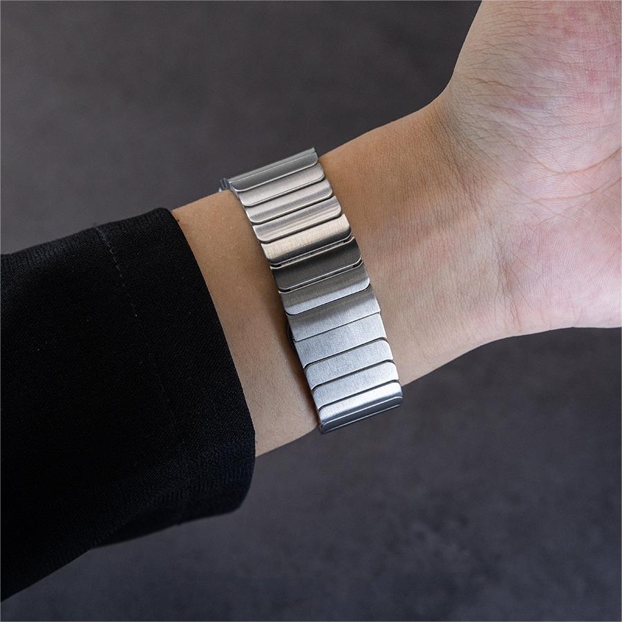 Stainless Steel Strap with Secure Buckle for Apple Watch