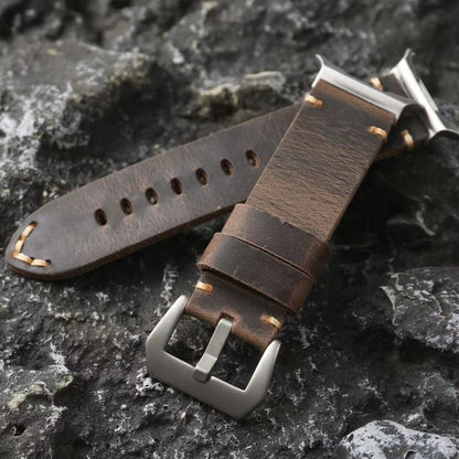 Classic Brown Leather Band for Samsung Watch Ultra
