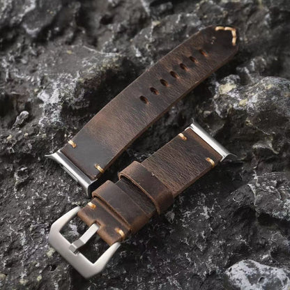 Classic Brown Leather Band for Samsung Watch Ultra