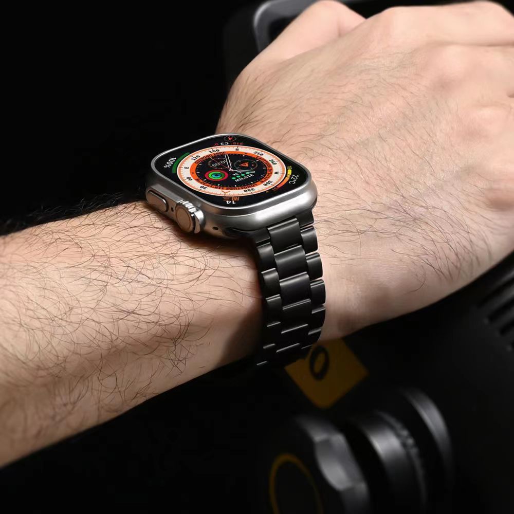 Durable Metal Watch Strap With Secure Lock for Apple Watch