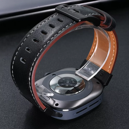 Durable Leather Watch Band For Apple Watch 7 Ultra
