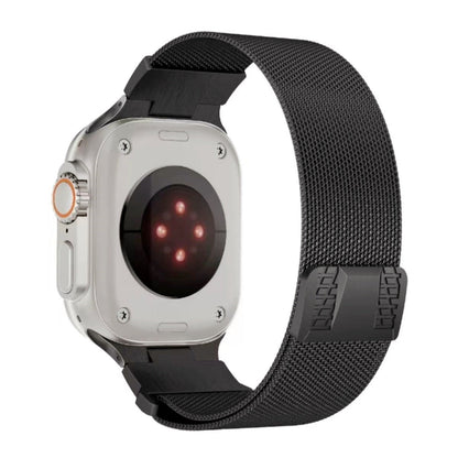 Stainless Steel Mesh Watch Strap with Secure Clasp