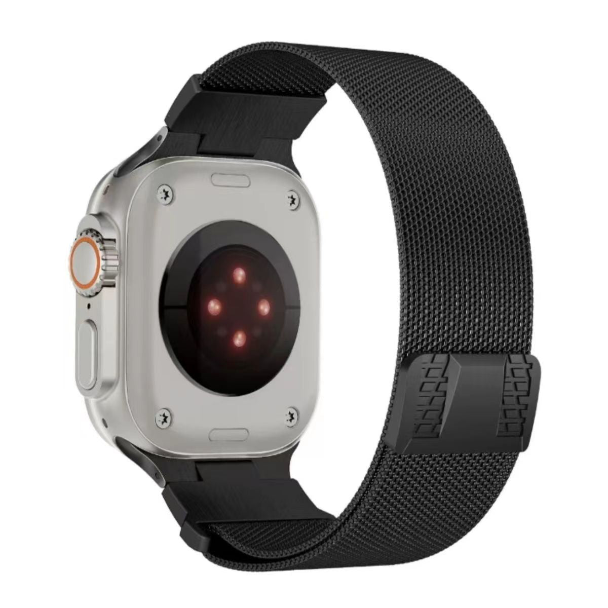 Stainless Steel Mesh Watch Strap with Secure Clasp