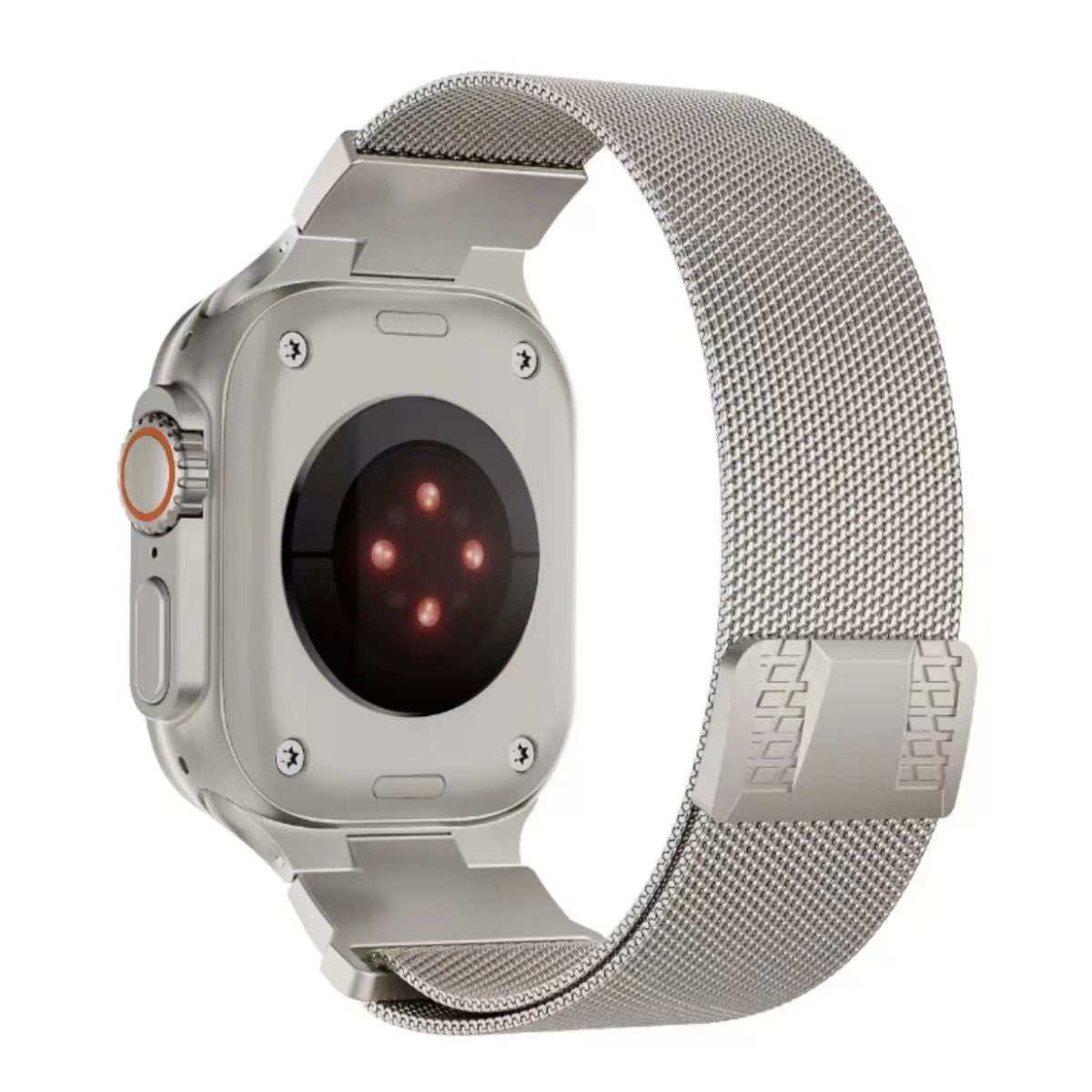 Stainless Steel Mesh Watch Strap with Secure Clasp