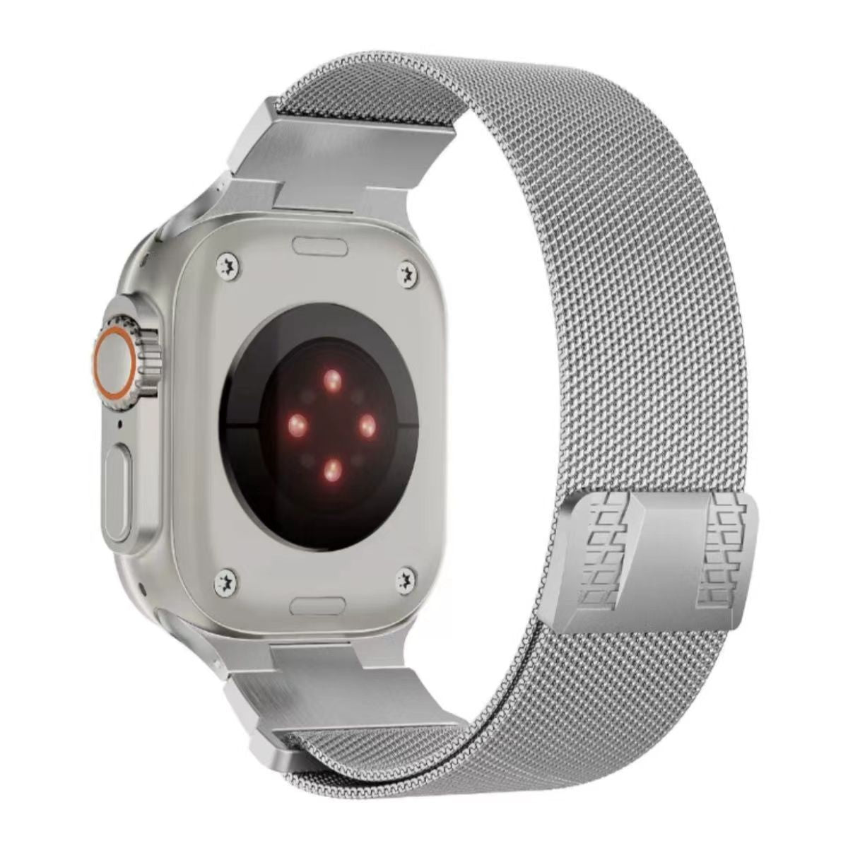 Stainless Steel Mesh Watch Strap with Secure Clasp
