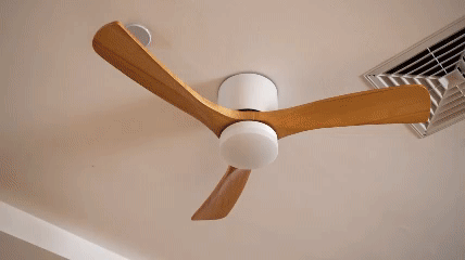 Rustic Wooden Ceiling Fan Light with LED 42 48 Inch