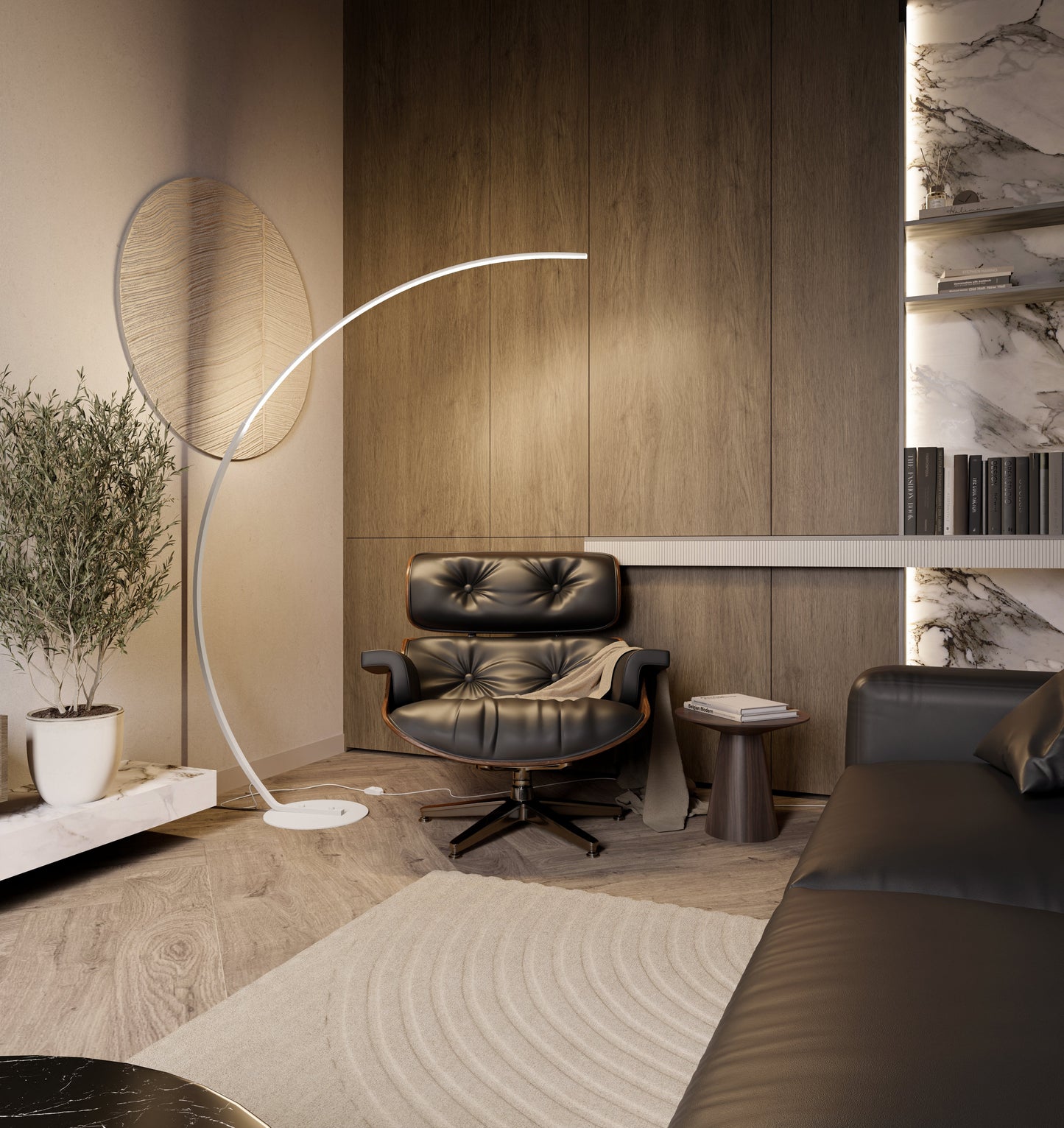 Bright Adjustable Floor Lamp with Dimmer Switch