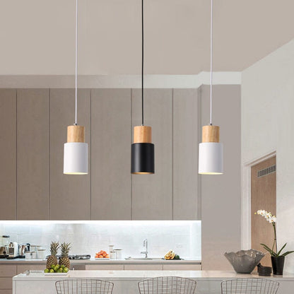 Natural Wood Hanging Light Fixtures