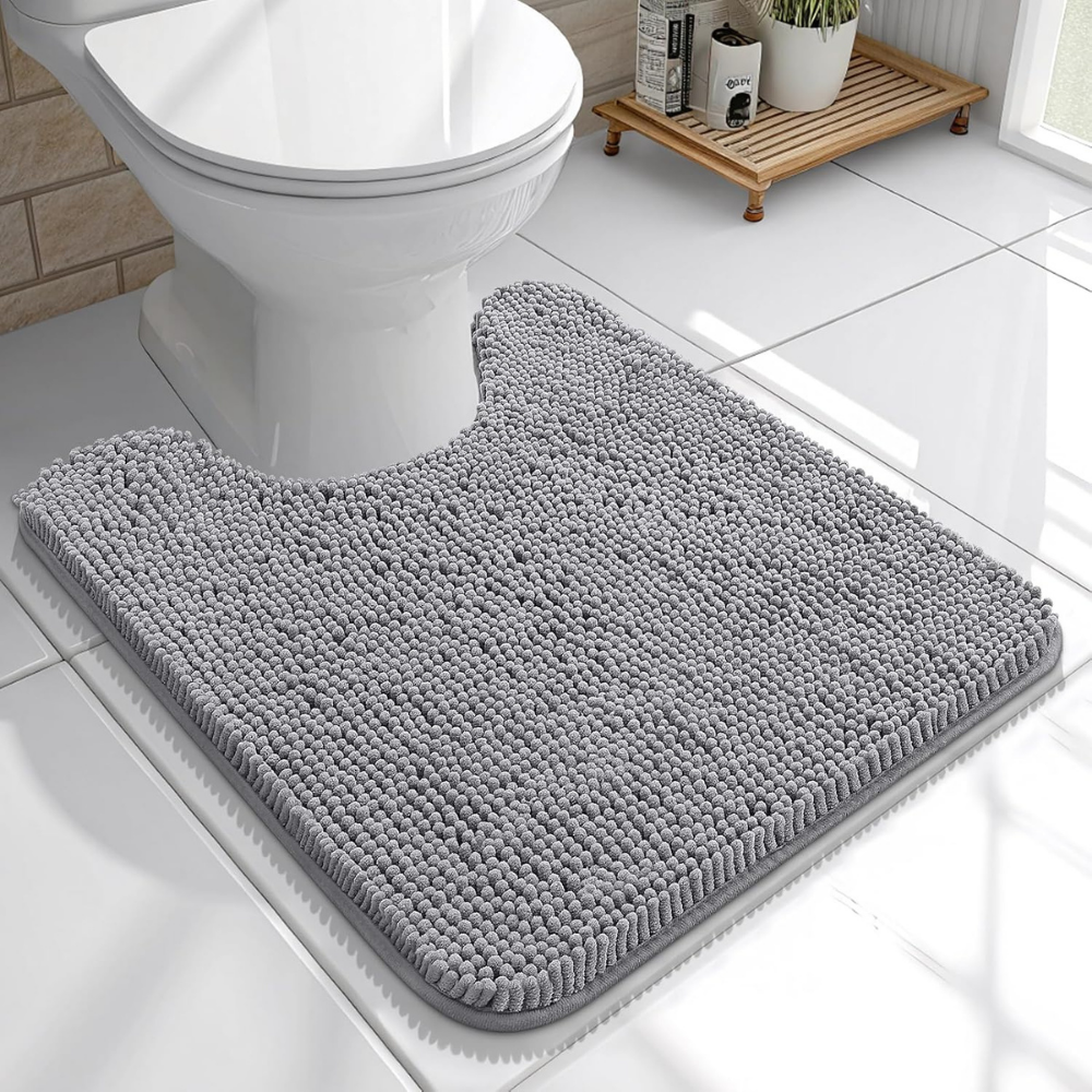 Plush Bathroom Mat Soft Non Slip Absorbent Floor Rug