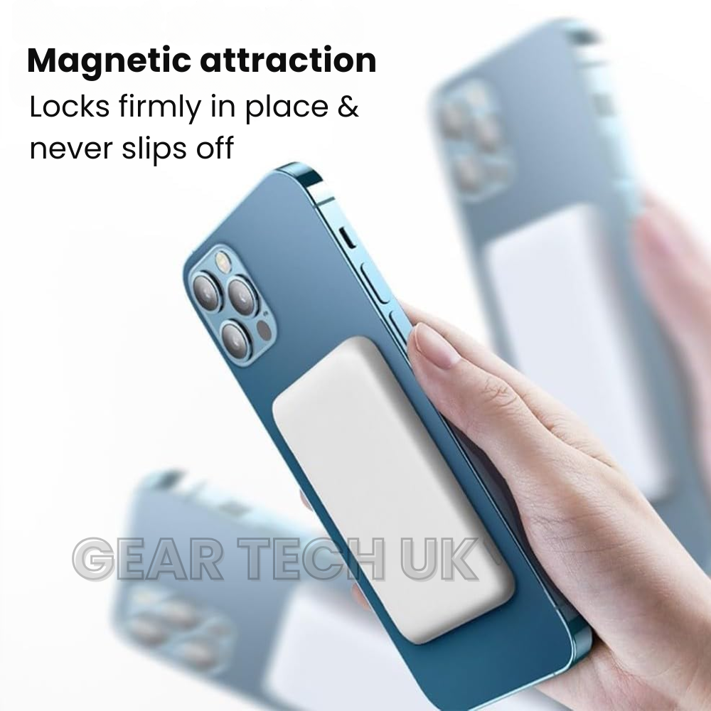 Compact Portable Magnetic Wireless Charger Power Bank