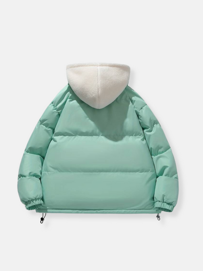 Warm Women's Down Filled Hooded Puffer Jacket