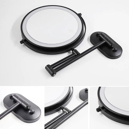 Compact LED Lighted Makeup Mirror with Rechargeable Battery