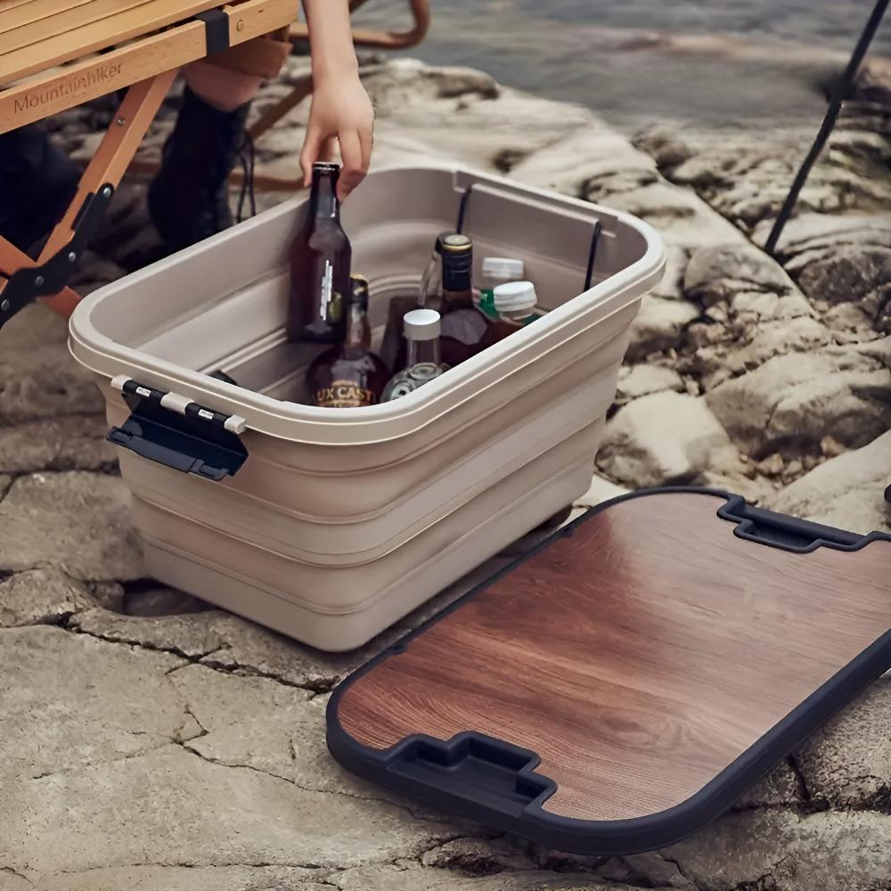 Portable Folding Storage Box for Camping Supplies - Lusomart