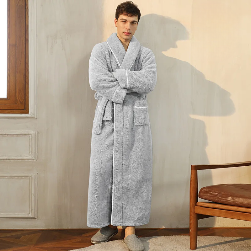 Soft Plush Winter Robe with Adjustable Belt