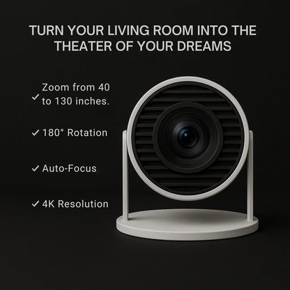 Compact Wireless Home Theater Projector