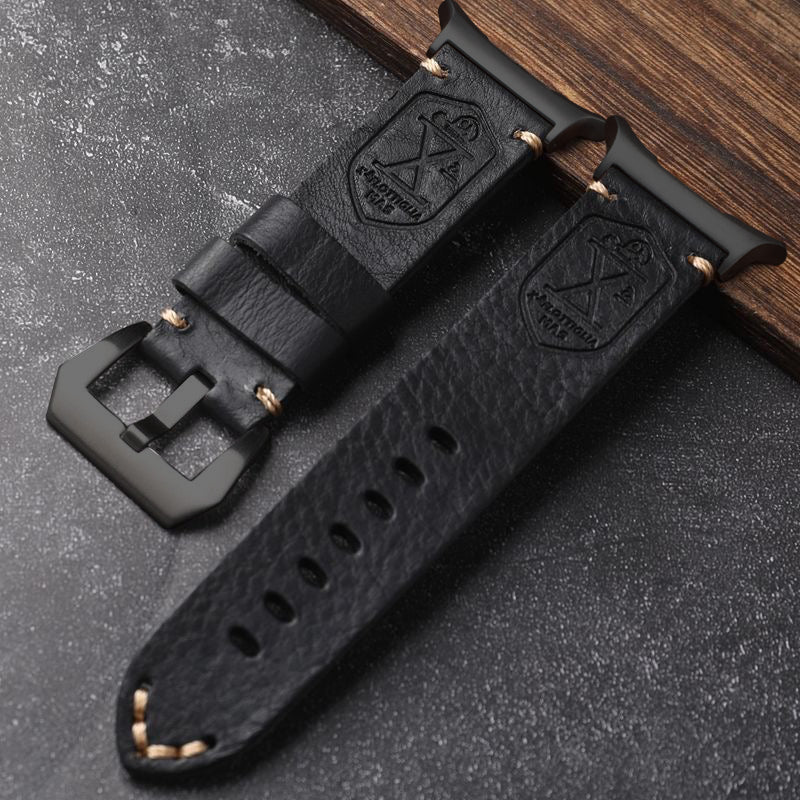 Classic Brown Leather Band for Samsung Watch Ultra