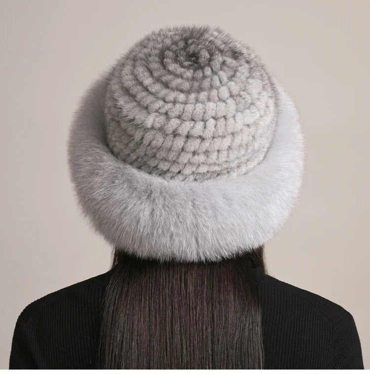 Soft Mink Fur Winter Hat for Warmth and Style