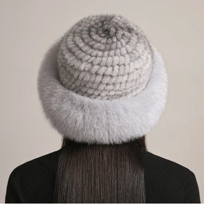 Soft Mink Fur Winter Hat for Warmth and Style