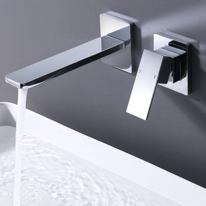 Hidden Wall Mount Single Handle Modern Faucet