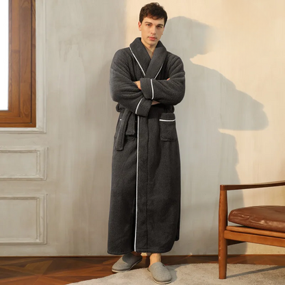 Soft Plush Winter Robe with Adjustable Belt