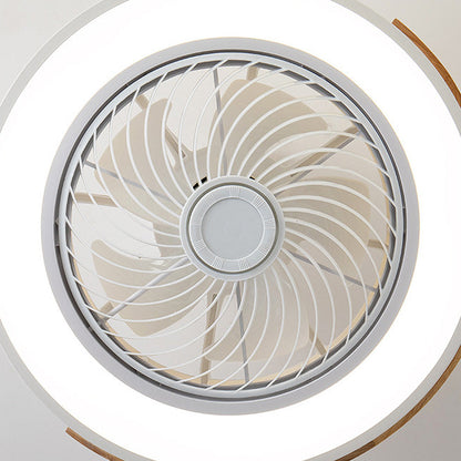 Rustic Wood Ceiling Fan with Efficient LED Lighting