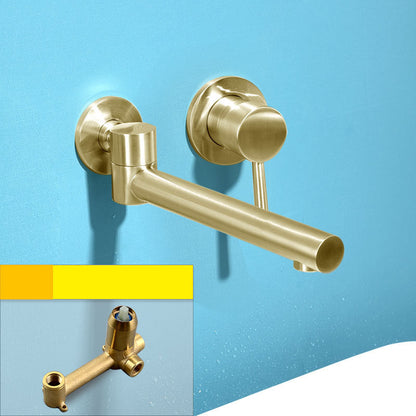 Round Single Handle Bathroom Faucet