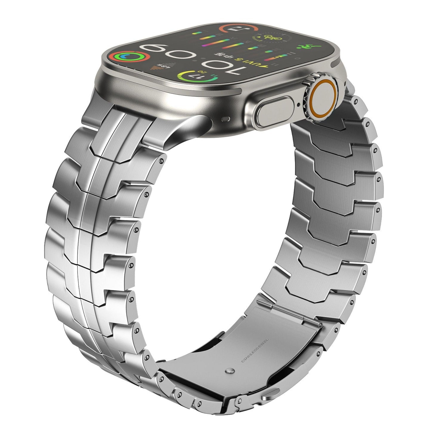 Durable Metal Apple Watch Strap with Secure Buckle