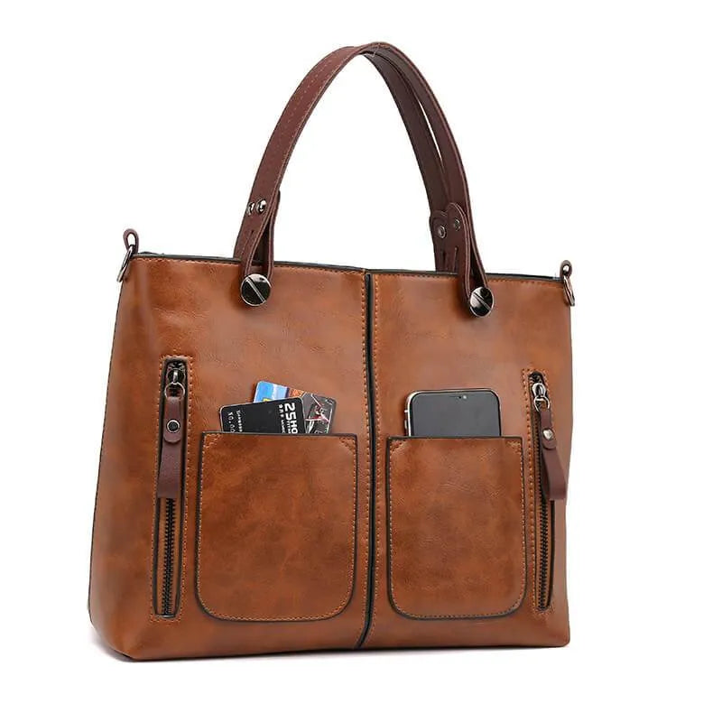 Authentic Leather Nordic Crossbody Bag Handcrafted
