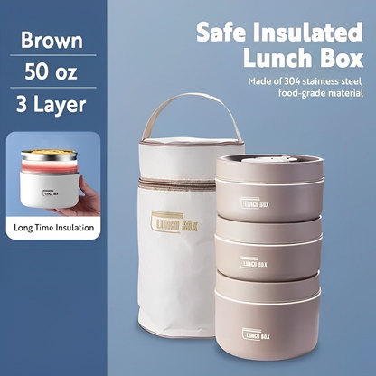 Thermal Insulated Food Container Keeps Lunch Fresh