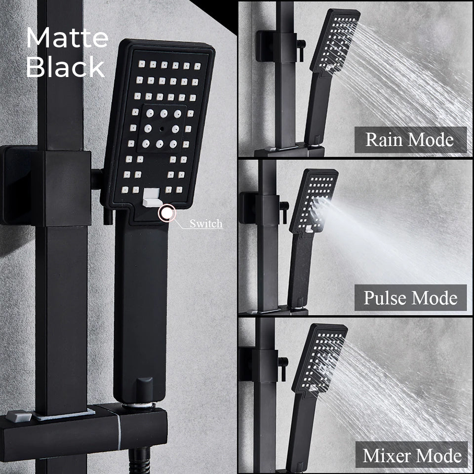 Luxury Rain Shower Head With Handheld Sprayer Easy Fit