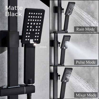 Luxury Rain Shower Head With Handheld Sprayer Easy Fit