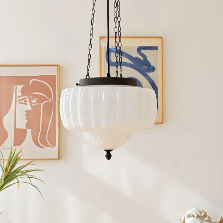 Simple White Hanging Lamp