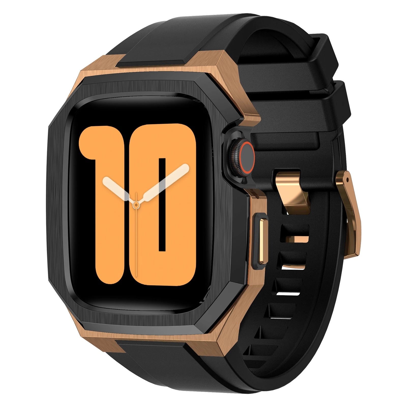Durable Metal Watch Case with Soft Strap for Apple Watch - Lusomart
