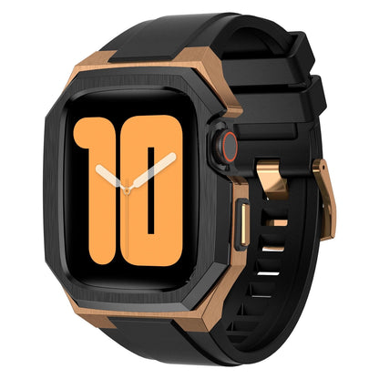 Durable Metal Watch Case with Soft Strap for Apple Watch - Lusomart