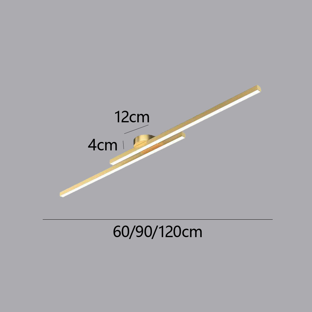 Sleek Metal LED Semi Flush Mount Ceiling Light