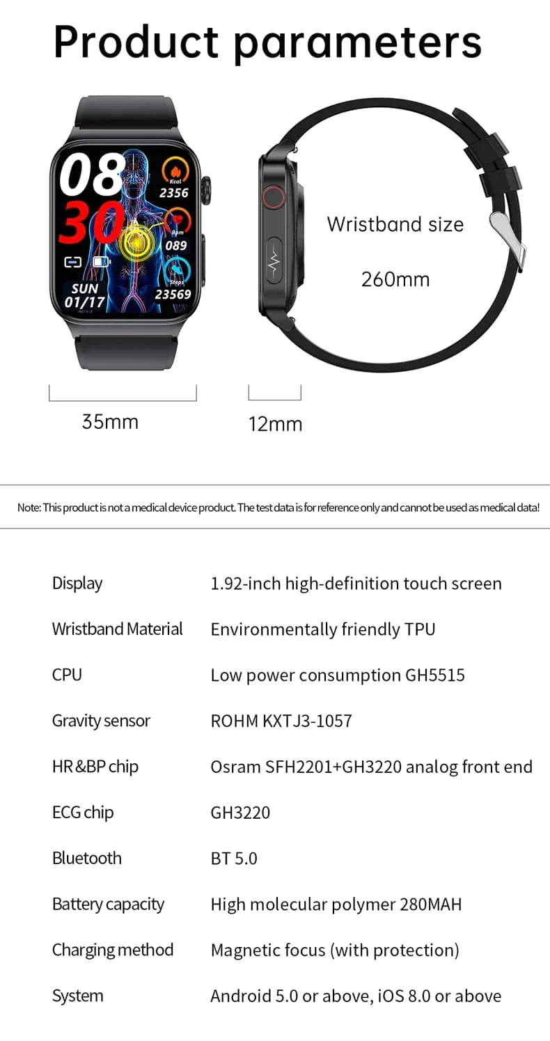 Advanced Fitness Smartwatch With Heart Rate Monitor