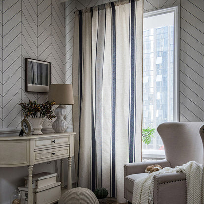 Dark Grey and Beige Thermal Blackout Curtains - Lusomart