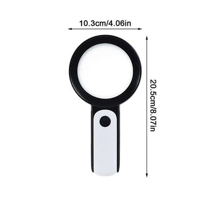 Portable 30x Handheld Magnifying Glass for Easy Reading