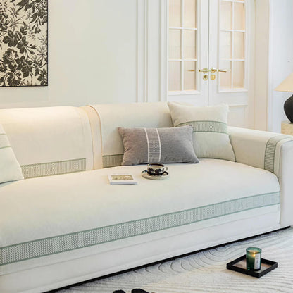 Soft Plush Fleece Sofa Protector Slipcover