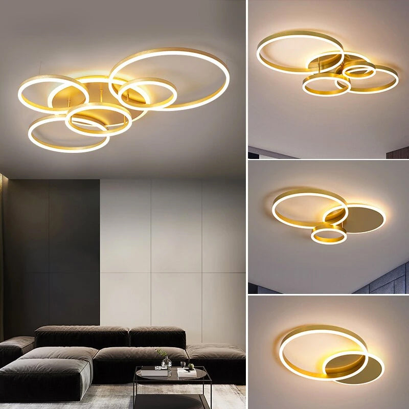Calming LED Ceiling Lamp with Warm Soft Glow