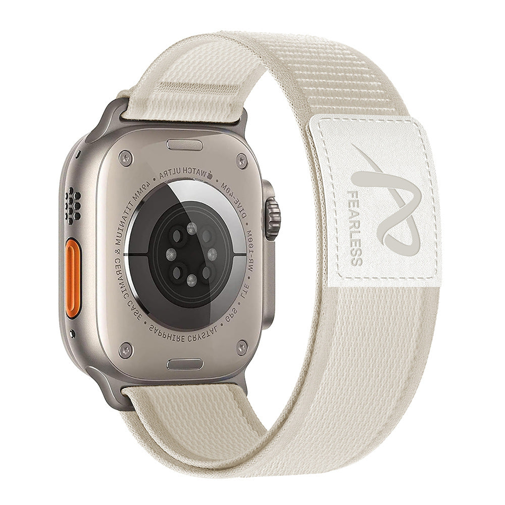 Durable Nylon Apple Watch Strap with Genuine Leather Tag
