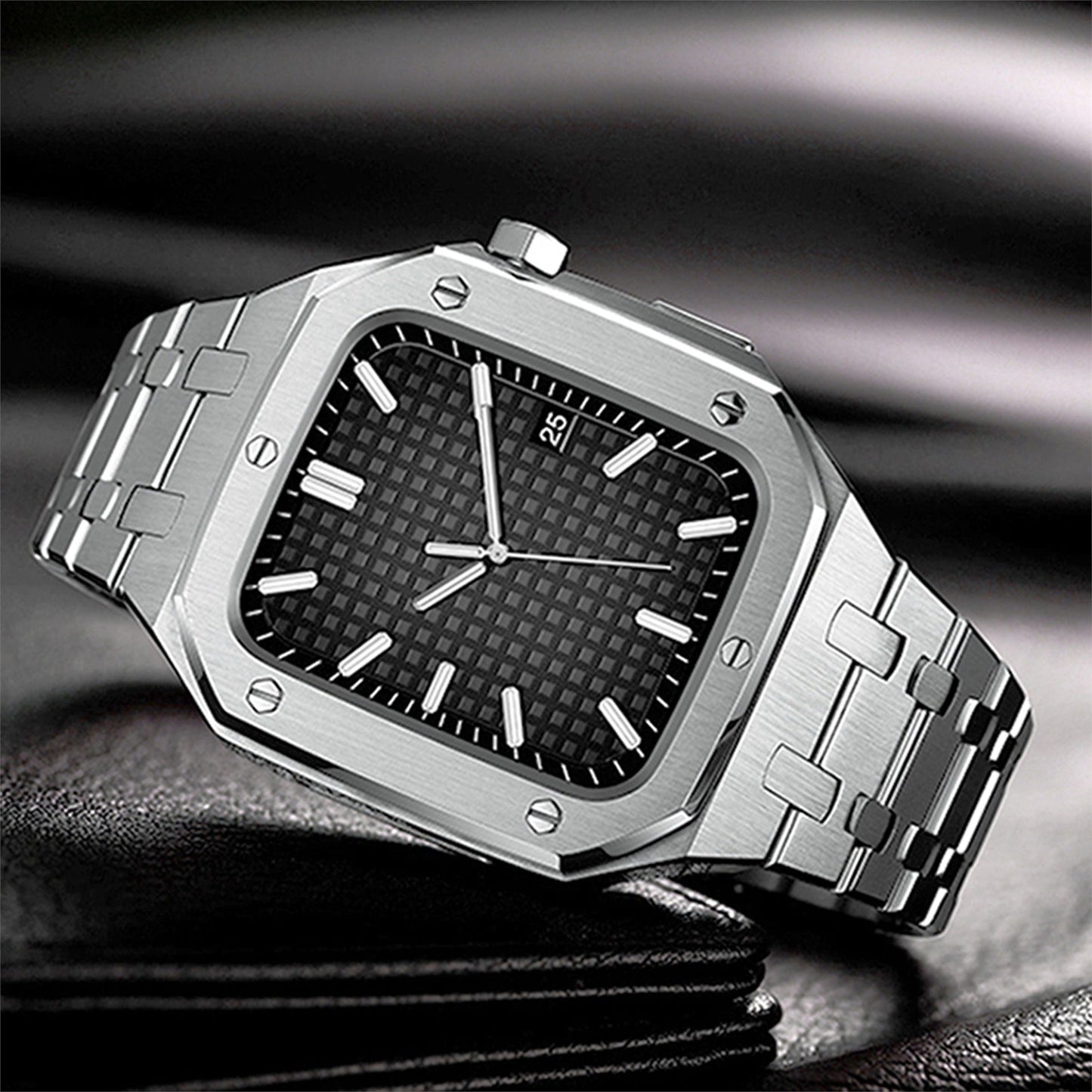 Stainless Steel Watch Band & Case Upgrade Kit